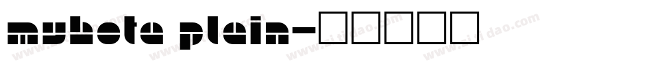 Myhota Plain字体转换